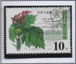 Stamps North Korea -  Plantas Protegidas: Rheum coreanum