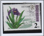 Sellos de Asia - Corea del norte -  Plantas Protegidas: Setosa Iris