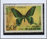 Stamps North Korea -  Mariposas: Maackii Papilio