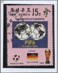 Stamps North Korea -  Campeonato Mundial de Futbol Italia '90