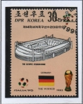 Stamps North Korea -  Campeonato Mundial de Futbol Italia '90: Estadio d' Roma