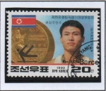 Stamps North Korea -  Oro norcoreanos en BACELONA'92: Pae Kil Su