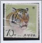 Stamps North Korea -  Pyongyang Zoo: Tigre Corano