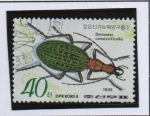 Stamps North Korea -  Mariposas e Insectos: Damaster constricticollis