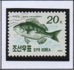 Stamps North Korea -  Peces: Besugo