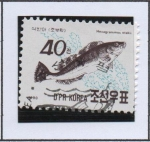 Stamps North Korea -  Peces: Greenling Fat