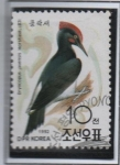 Stamps North Korea -  Aves: Blanco-hecha bolso