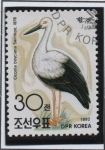 Stamps North Korea -  Aves: Faisán Cigüeña hite