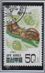 Stamps North Korea -  Caracoles