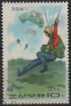 Stamps North Korea -  Paracaidistas: Aterrizando