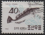 Stamps North Korea -  Peces: Greenling Fat