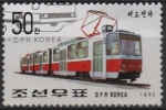 Stamps North Korea -  Transportes: Tranvía