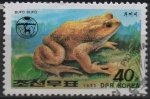 Stamps North Korea -  Ranas y Sapos: Sapo común