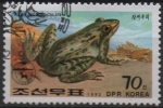 Stamps North Korea -  Ranas y Sapos: Rana d' l' charca comun