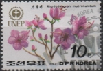 Stamps North Korea -  Dia mundial d' medio Ambiente: Flor Rhododendron
