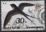 Stamps North Korea -  Dia mundial d' medio Ambiente: Golondrina comun