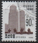 Stamps North Korea -  Edificios: Urba Apt. Torres