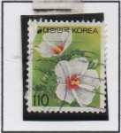 Stamps South Korea -  Rosa d' Sharon