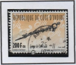 Stamps Ivory Coast -  Bastones Tallados