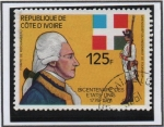 Stamps Ivory Coast -  Bicentenario d' América: Conde de Rochamberau