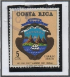 Sellos de America - Costa Rica -  Escudos d' Costa Rica: 21 Octubre 1964