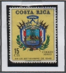 Sellos de America - Costa Rica -  Escudos d' Costa Rica: 29 Sep. 1848