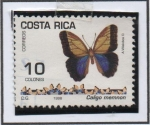 Stamps Costa Rica -  Mariposa Galigo Memmon