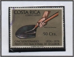 Stamps Costa Rica -  50 Aniv. d' instituto Nacional  d' Seguros