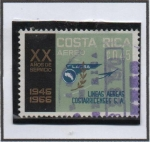 Stamps Costa Rica -  Líneas Aéreas Costarricense