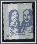 Stamps Croatia -  Gen. Peter Zrinski y Fran Krsto