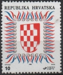 Sellos de Europa - Croacia -  Escudo d' Croacia