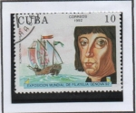 Stamps Cuba -  500 Aniv. d' descubrimiento d' América: Alonso Pinzón