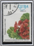 Stamps Cuba -  Flores: Prlargonium