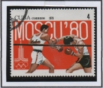 Stamps Cuba -  Juegos Olímpicos d' Moscú: Boxeo
