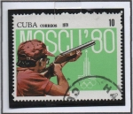 Sellos de America - Cuba -  Juegos Olímpicos d' Moscú: Tiro