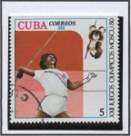 Stamps Cuba -  Juegos Olímpicos d' Moscú: Jabalina