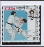 Stamps Cuba -  Juegos Olímpicos d' Moscú: Judo