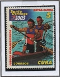 Sellos de America - Cuba -  Juegos Panamericanos d' Sato Domingo: Kayak-Canoa