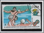 Stamps Cuba -  Juegos Panamericanos d' La Habana: Warer polo