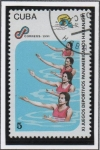 Stamps Cuba -  Juegos Panamericanos d' La Habana: Natación sincronizada