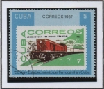 Sellos de America - Cuba -  150 Aniv. d' Ferrocarril en Cuba