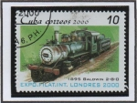 Sellos de America - Cuba -  EXPO Filat. Londres'2000: Baldwin 2-8-0 1895