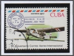 Sellos de America - Cuba -  50 Aniv. d' servicio d' Correos