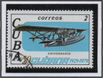 Stamps Cuba -  50 Aniv. d' l' Aerolineas Cubanas: Sikorsky S-38