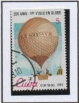 Stamps Cuba -  200 Aniv. d' primer vuelo en Glovo