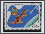 Sellos de America - Cuba -  Congreso d' uso d' Espacio: Salyuf