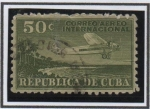 Sellos de America - Cuba -  Avion y costas d' Cuba