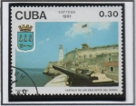 Stamps Cuba -  Castillo Tres Reyes d' Moro