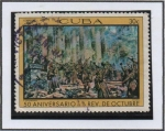 Stamps Cuba -  50 aniv. rev. d' Octubre