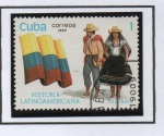 Stamps Cuba -  Historia d' Latinoamérica: Colombia